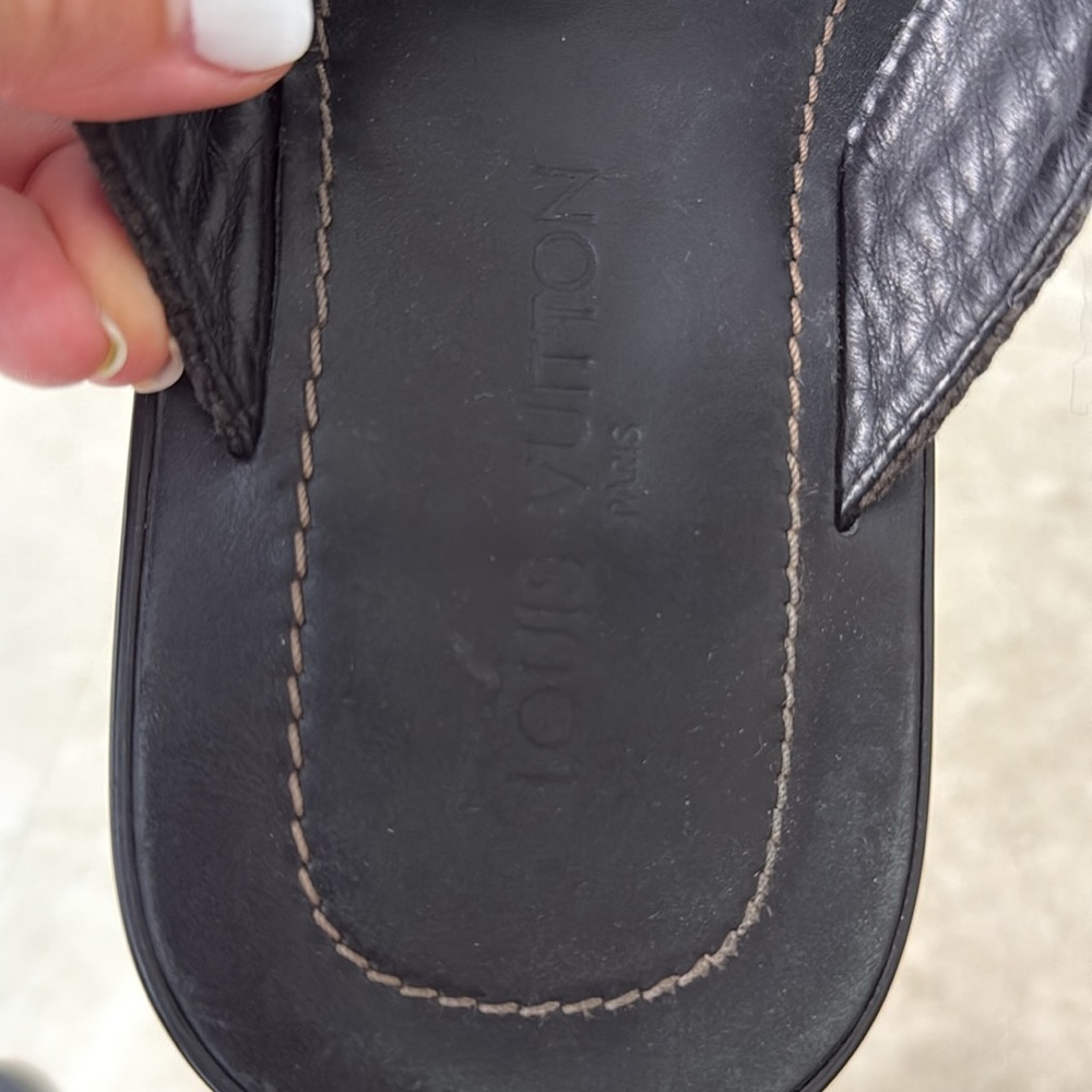 Louis Vuitton, real leather, men’s leather flip-flops - Picture 4 of 4